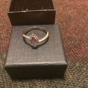 White topaz ring